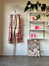 Load image into Gallery viewer, Embroidered tablecloth pants