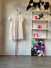 Load image into Gallery viewer, Dress made from hand crocheted bedspread