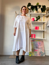 Load image into Gallery viewer, Dress made from vintage linens