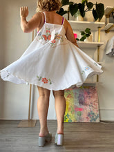 Load image into Gallery viewer, Cross stitched circle dress