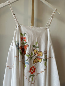 Cross stitched circle dress