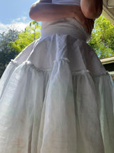 Load image into Gallery viewer, White cotton organdy skirt