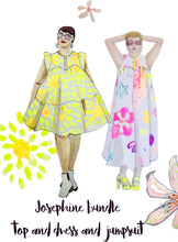 Load image into Gallery viewer, Josephine bundle dress, top, and jumpsuit patterns