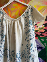 Load image into Gallery viewer, 26135 Embroidered Vintage Tablecloth Babydoll Dress