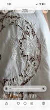Load image into Gallery viewer, Vintage Tablecloth Tank Dress — Embroidered Linen with Cutwork