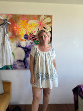 Load image into Gallery viewer, 26135 Embroidered Vintage Tablecloth Babydoll Dress