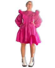 Load image into Gallery viewer, fuscia frill dress