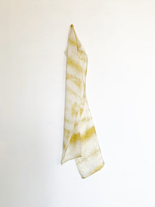 Silk Charmeuse Scarf Naturally Dyed with Pomegranate