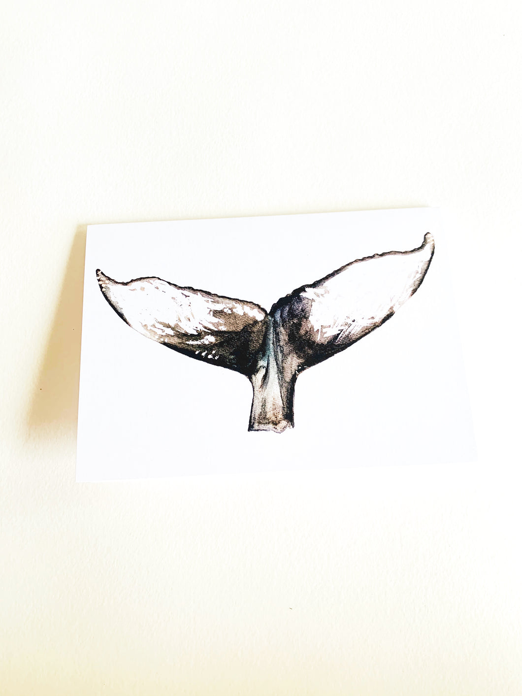 Whale Tail Notecard