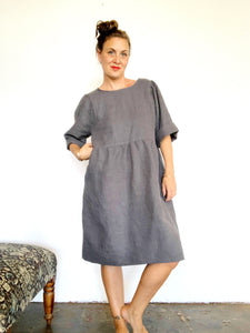 Oversized linen dress