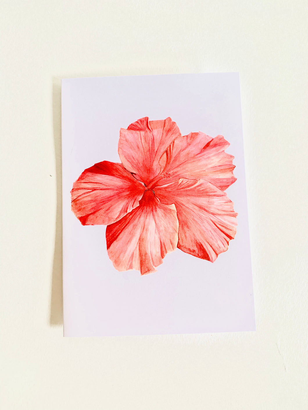 Pink Hibiscus Card