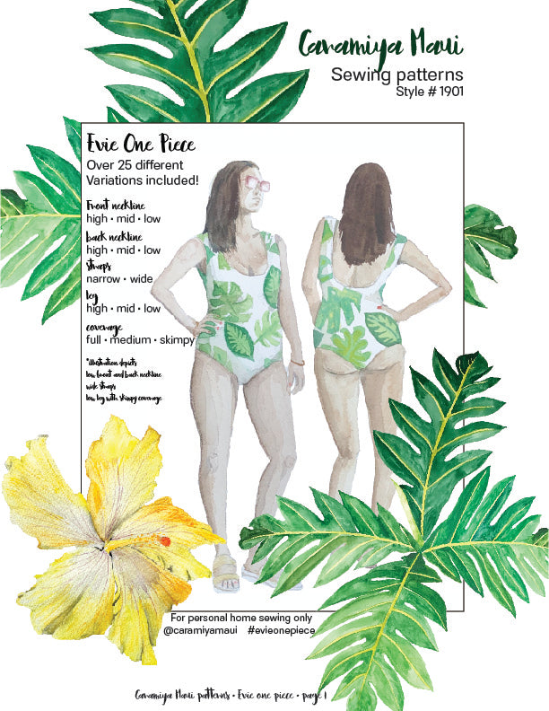 Evie Swimsuit Download PDF Pattern