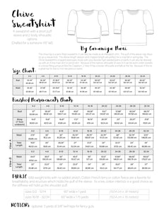 Chive sweatshirt pattern pdf